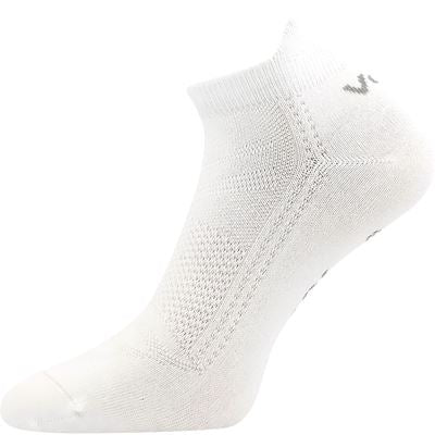 White ankle sock on a white background